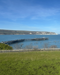 View across Swanage Pier